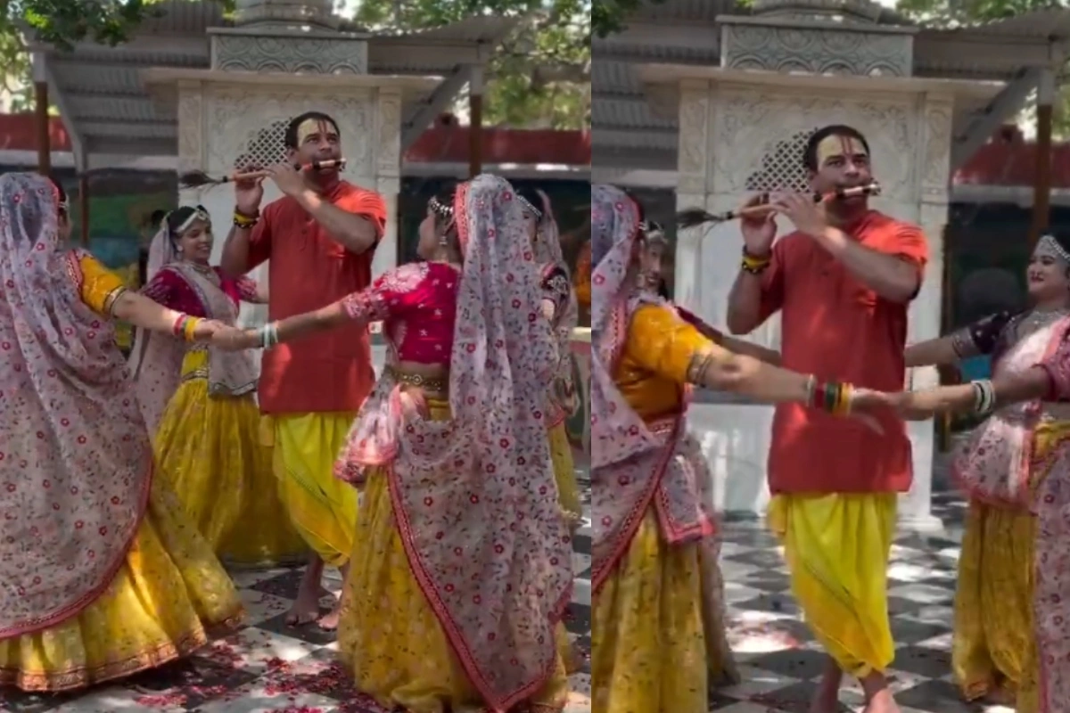 गोपियों के बीच तेज प्रताप: बिहार की राजनीति छोड़ ब्रज के रंग में रंगे पूर्व मंत्री, सोशल मीडिया पर मचा तहलका
